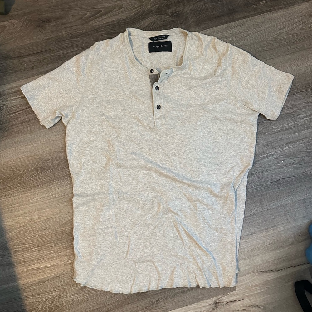wings + horns Henley Tshirt